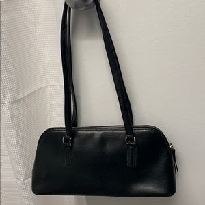 Banana Republic black leather handbag